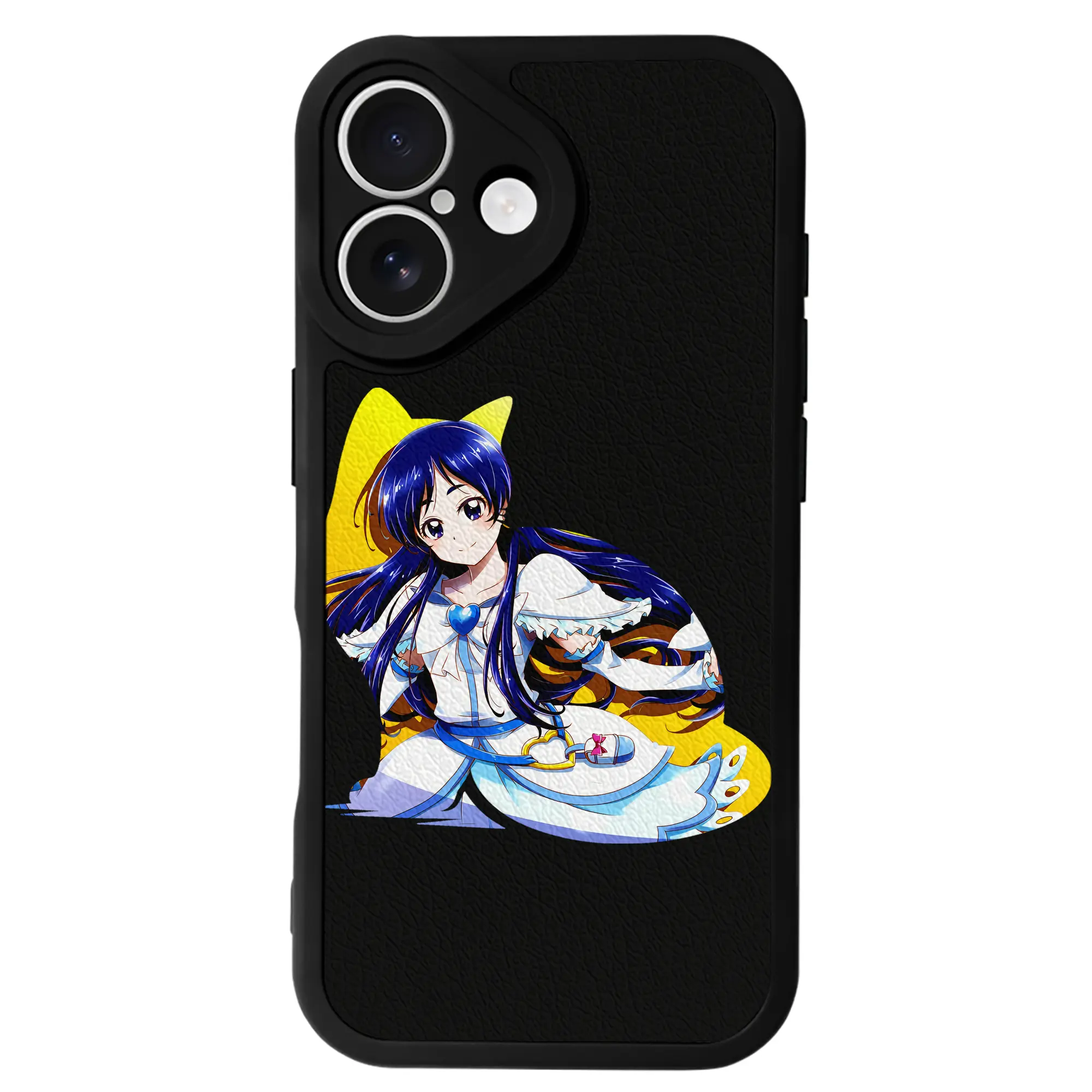 プリキュア グッズ,雪城ほのか - IPhone 16シリーズ対応 ・ シリコンスマホケース ・ レザー調 ・ 高精度フィット ・ 耐衝撃 ・ ワイヤレス充電対応 ・ 精密カット